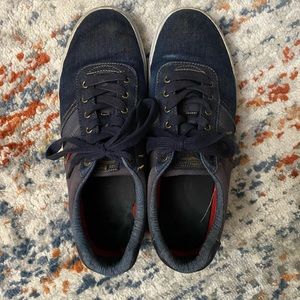 Dark Blue Denim Levis Shoes Size 10